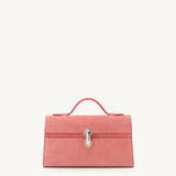 SAVETTE - Symmetry Pochette in Camellia Suede
