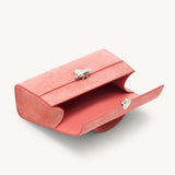 SAVETTE - Symmetry Pochette in Camellia Suede