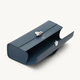SAVETTE - Slim Symmetry Pochette in Ocean Leather