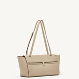 SAVETTE - Trapeze Shoulder Bag in Bone Leather