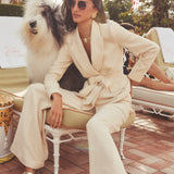 L'AGENCE - Jordana Tweed Wrap Blazer