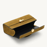 SAVETTE - Symmetry Pochette in Sepia Suede