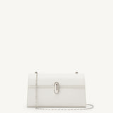 SAVETTE - Symmetry Chain Pochette in Ivory Leather