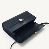 SAVETTE - Symmetry 26 in Navy Grained Leather