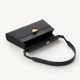 SAVETTE - Symmetry Shoulder in Black Leather