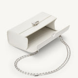 SAVETTE - Symmetry Chain Pochette in Ivory Leather