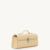 SAVETTE - Slim Symmetry Pochette im Ecru Leather