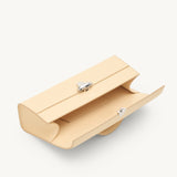 SAVETTE - Slim Symmetry Pochette im Ecru Leather