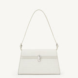 SAVETTE - Symmetry Shoulder Bag in Ivory Raffia
