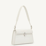 SAVETTE - Symmetry Shoulder Bag in Ivory Raffia