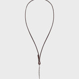 TWP - Thin Spike Necklace in Leather