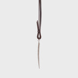 TWP - Thin Spike Necklace in Leather