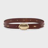 TWP - Buckle Bunny with Marquis and Rivets in Vachetta Leather