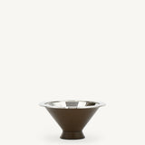 SAVETTE - Metal - Lined Dish in Mink Leather