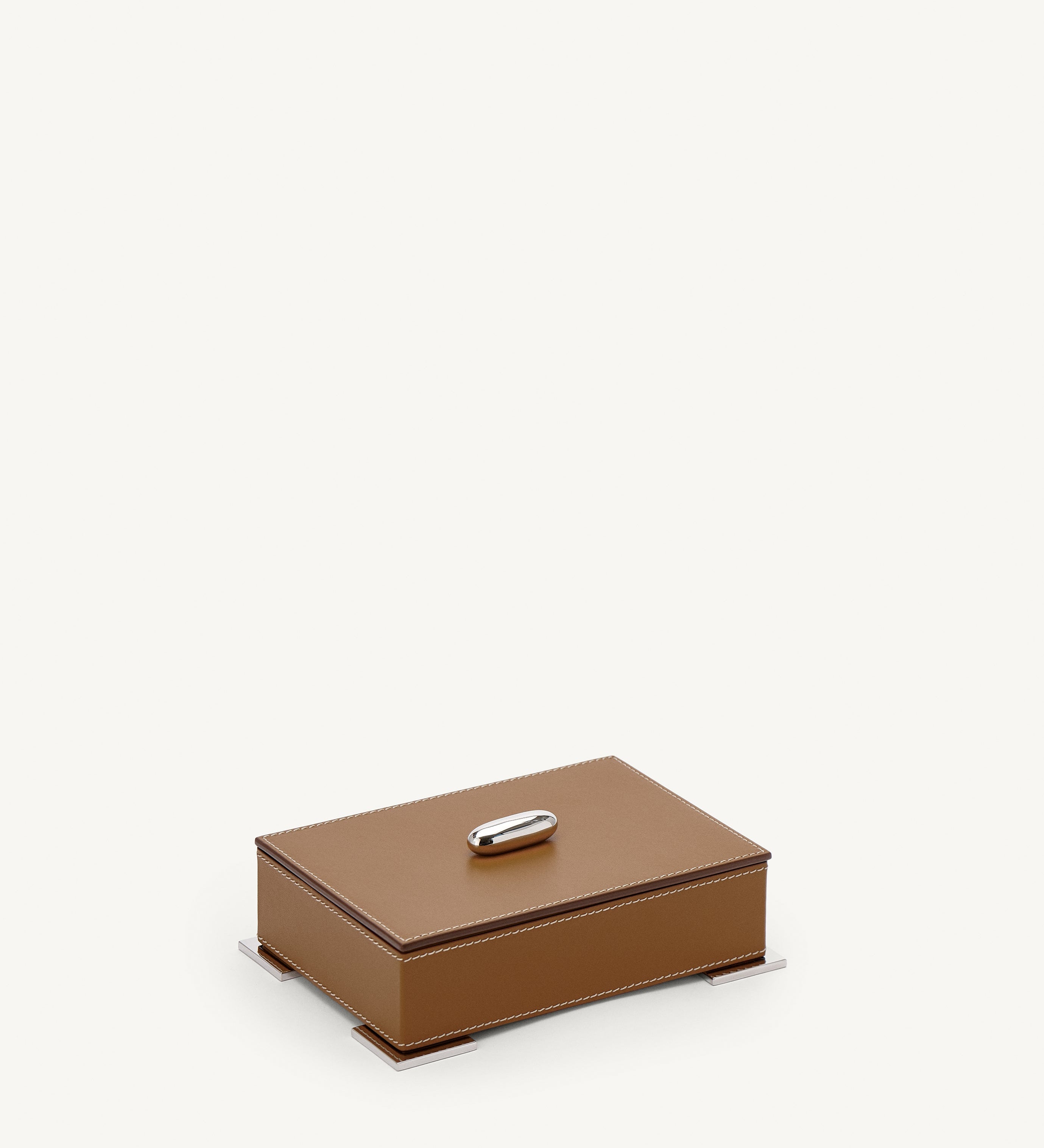 SAVETTE - Small Box in Saddle Leather