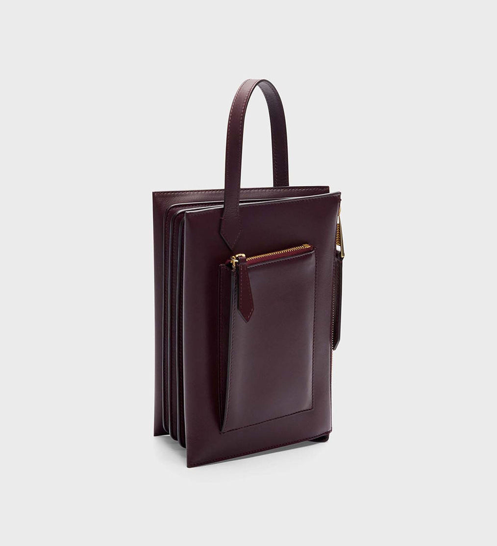 TWP - Accordion Clutch in Victor Leather