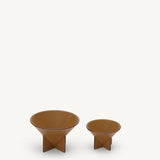 SAVETTE - Medium Leather Dish in Saddle