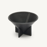 SAVETTE - Medium Leather Dish in Black