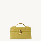 SAVETTE - Symmetry Pochette in Chartreuse Suede