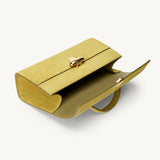 SAVETTE - Symmetry Pochette in Chartreuse Suede