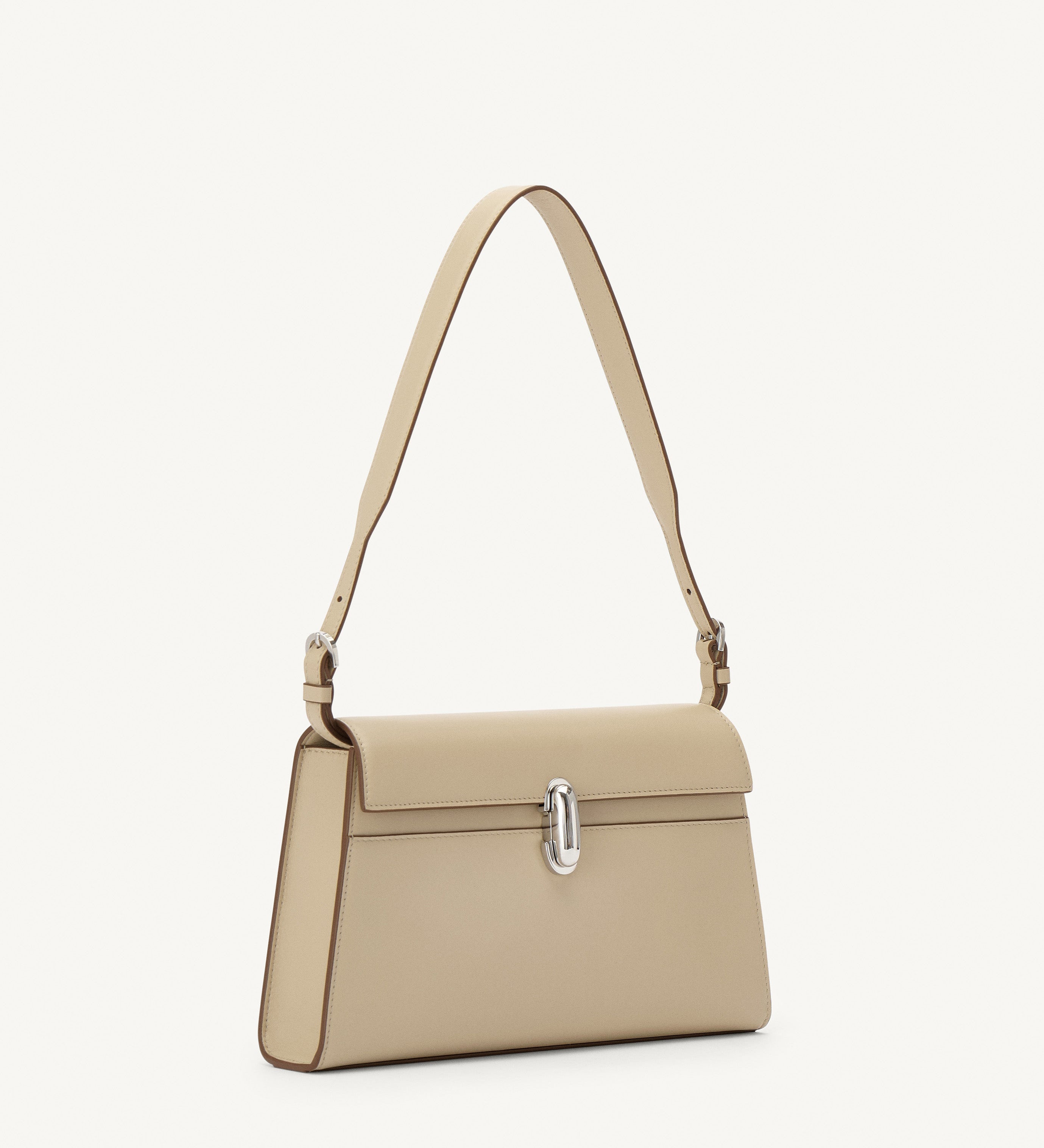 SAVETTE - Symmetry Shoulder Bag in Bone Leather