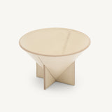 SAVETTE - Medium Leather Dish in Bone