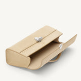 SAVETTE - Slim Symmetry Pochette in Flax Suede