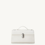 front view of the Symmetry Pochette handbag in Ivory leather 