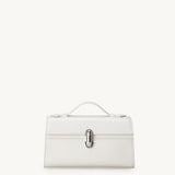 front view of the Symmetry Pochette handbag in Ivory leather 