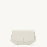 SAVETTE - Florence Clutch in Ivory Leather