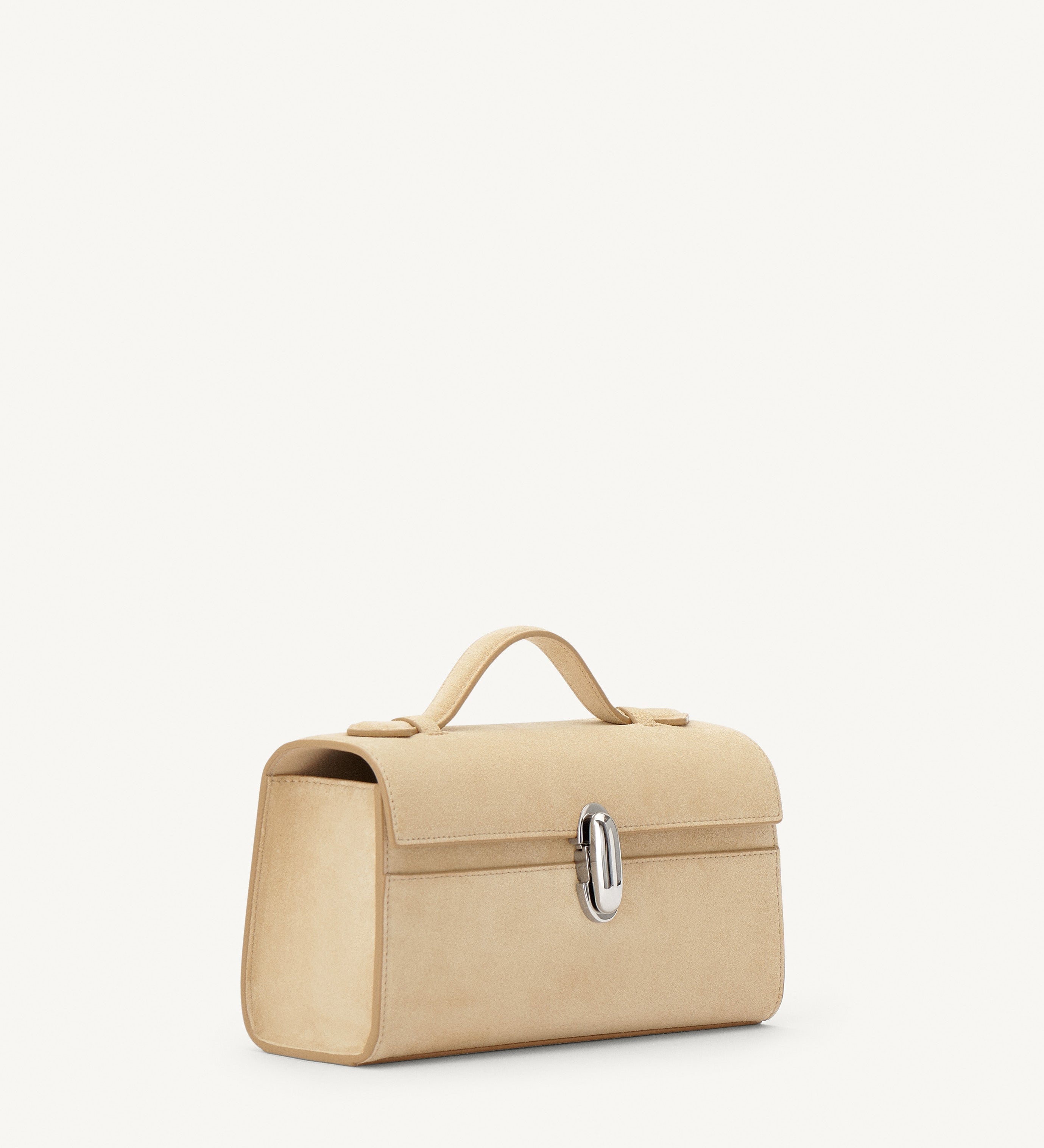SAVETTE - Symmetry Pochette in Flax Suede