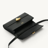 SAVETTE - Symmetry Mini Bag in Black Grained Leather