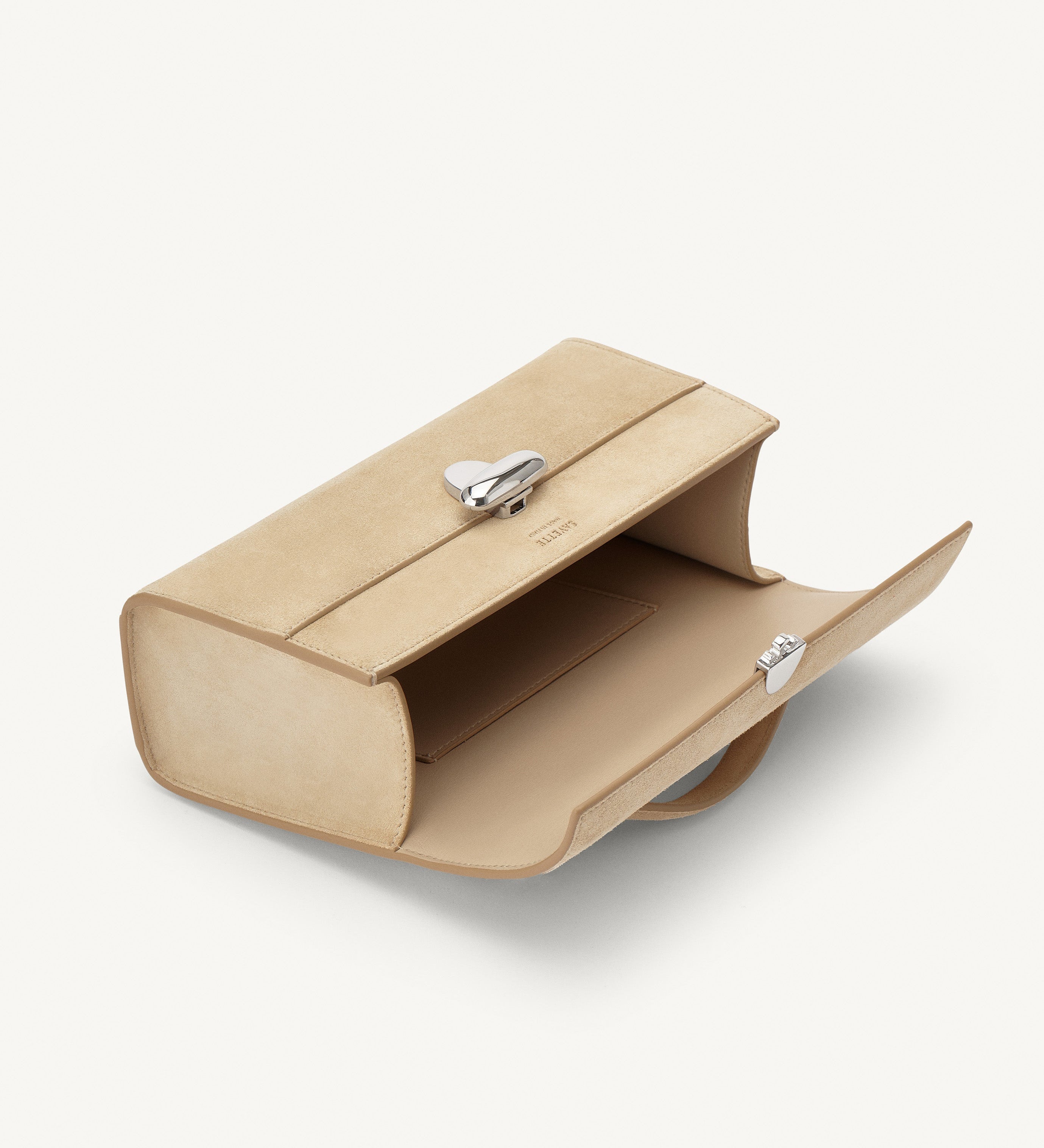 SAVETTE - Symmetry Pochette in Flax Suede