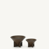 SAVETTE - Medium Leather Dish in Mink