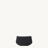 SAVETTE - Zip Card Case in Black Grained Leather
