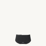 SAVETTE - Zip Card Case in Black Grained Leather