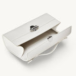 inside view of the Symmetry Pochette handbag in Ivory leather 