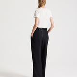 TWP - Pleated Cummerbund in Crepe Back Satin
