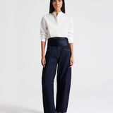 TWP - Pleated Cummerbund in Crepe Back Satin