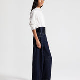 TWP - Pleated Cummerbund in Crepe Back Satin