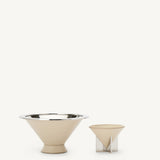 SAVETTE - Metal - Lined Dish in Bone Leather
