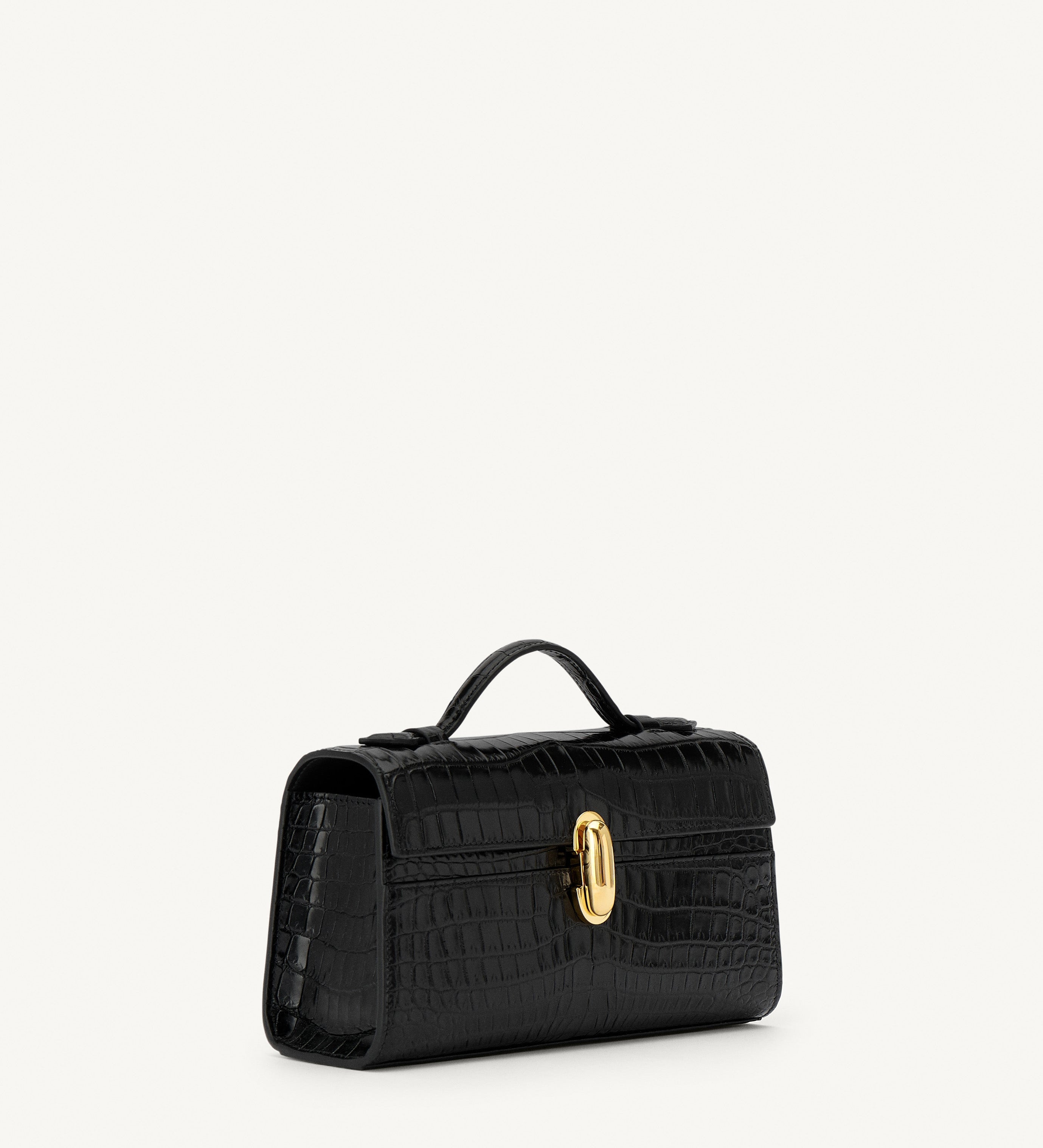 SAVETTE - Symmetry Pochette in Genuine Crocodile