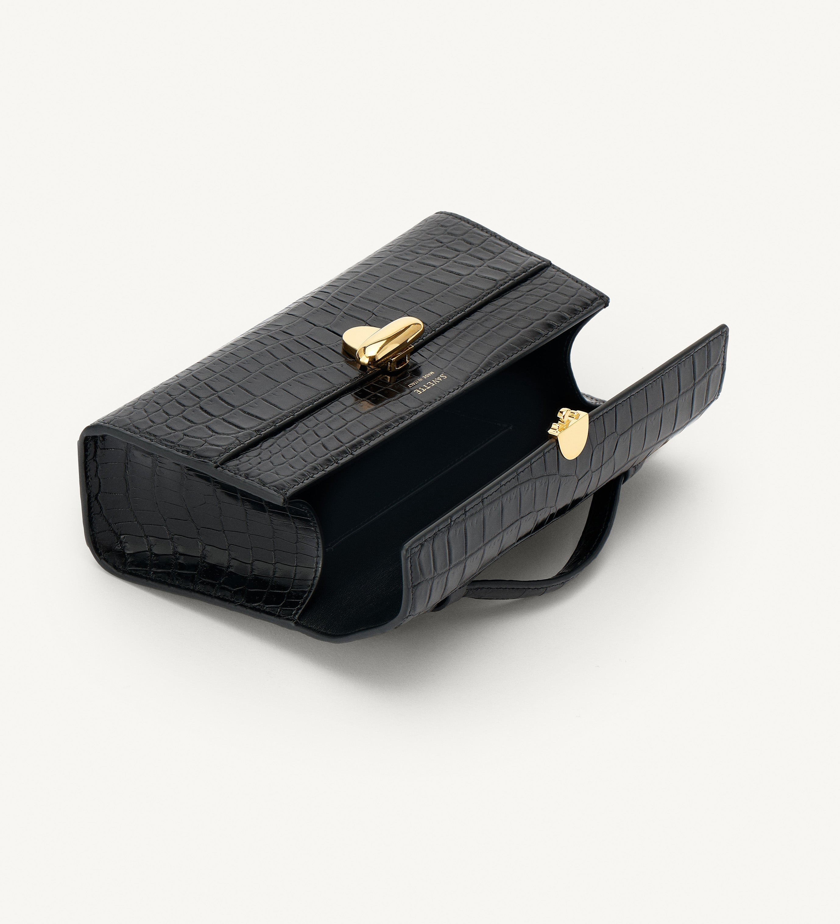 SAVETTE - Symmetry Pochette in Genuine Crocodile
