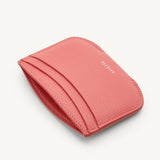 SAVETTE - Card Holder in Camellia Grained Leather