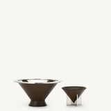 SAVETTE - Metal - Lined Dish in Mink Leather