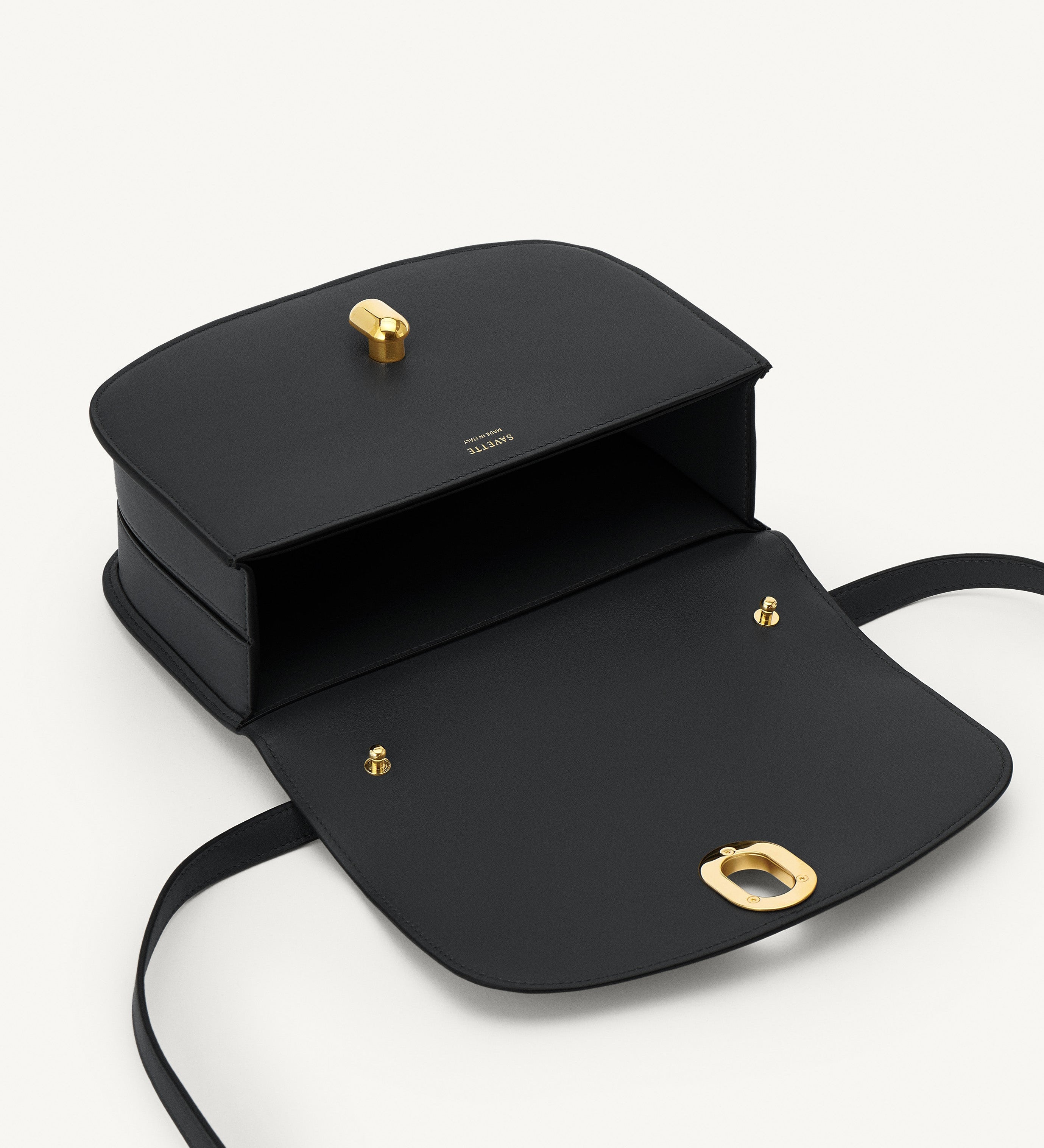 SAVETTE - Tondo 22 in Black Leather