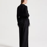 TWP - Ostrich Belt in Featherweight Sequin
