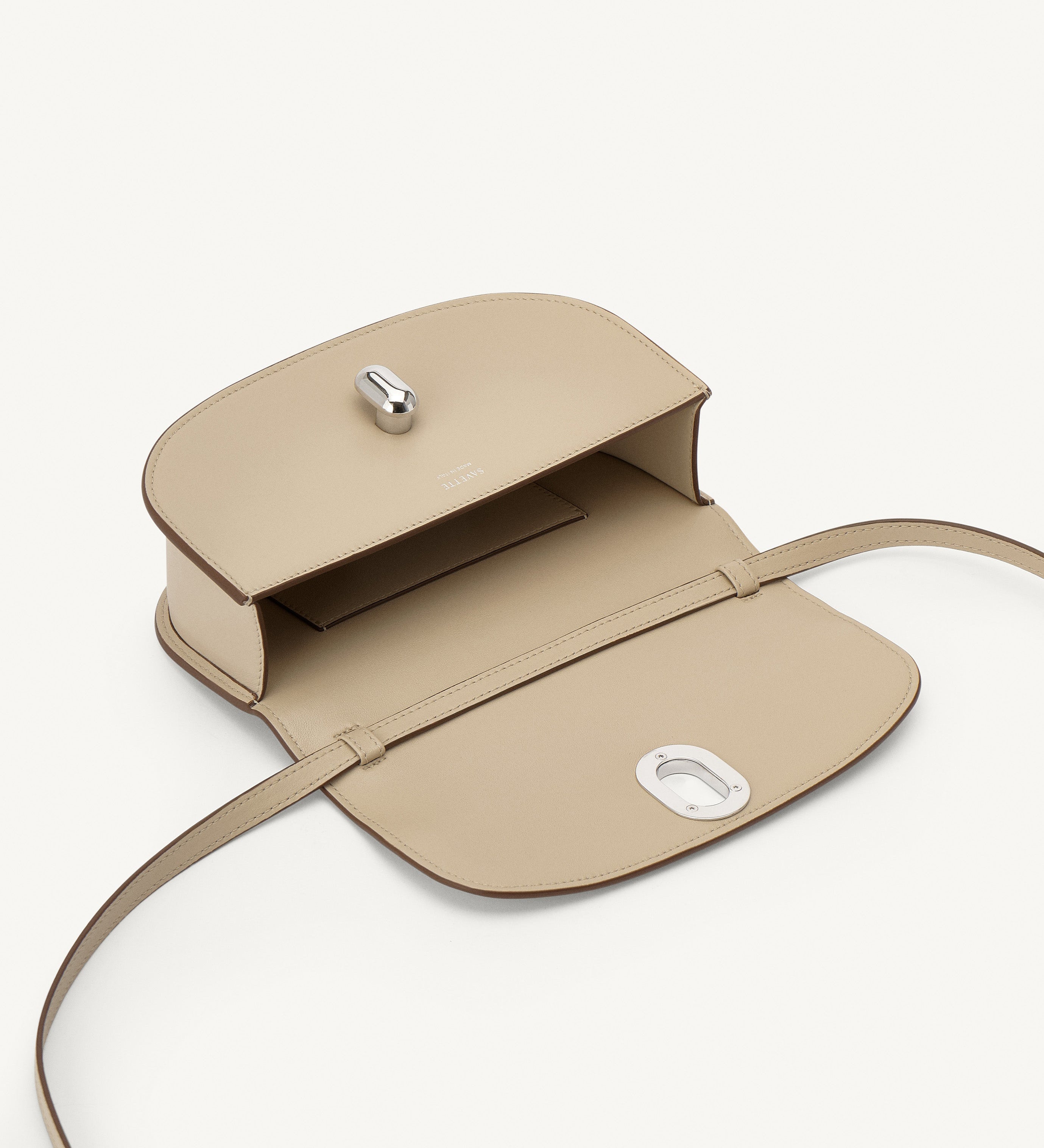SAVETTE - Tondo Crescent in Bone Leather
