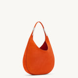 SAVETTE - Small Florence Hobo in Tangerine Suede