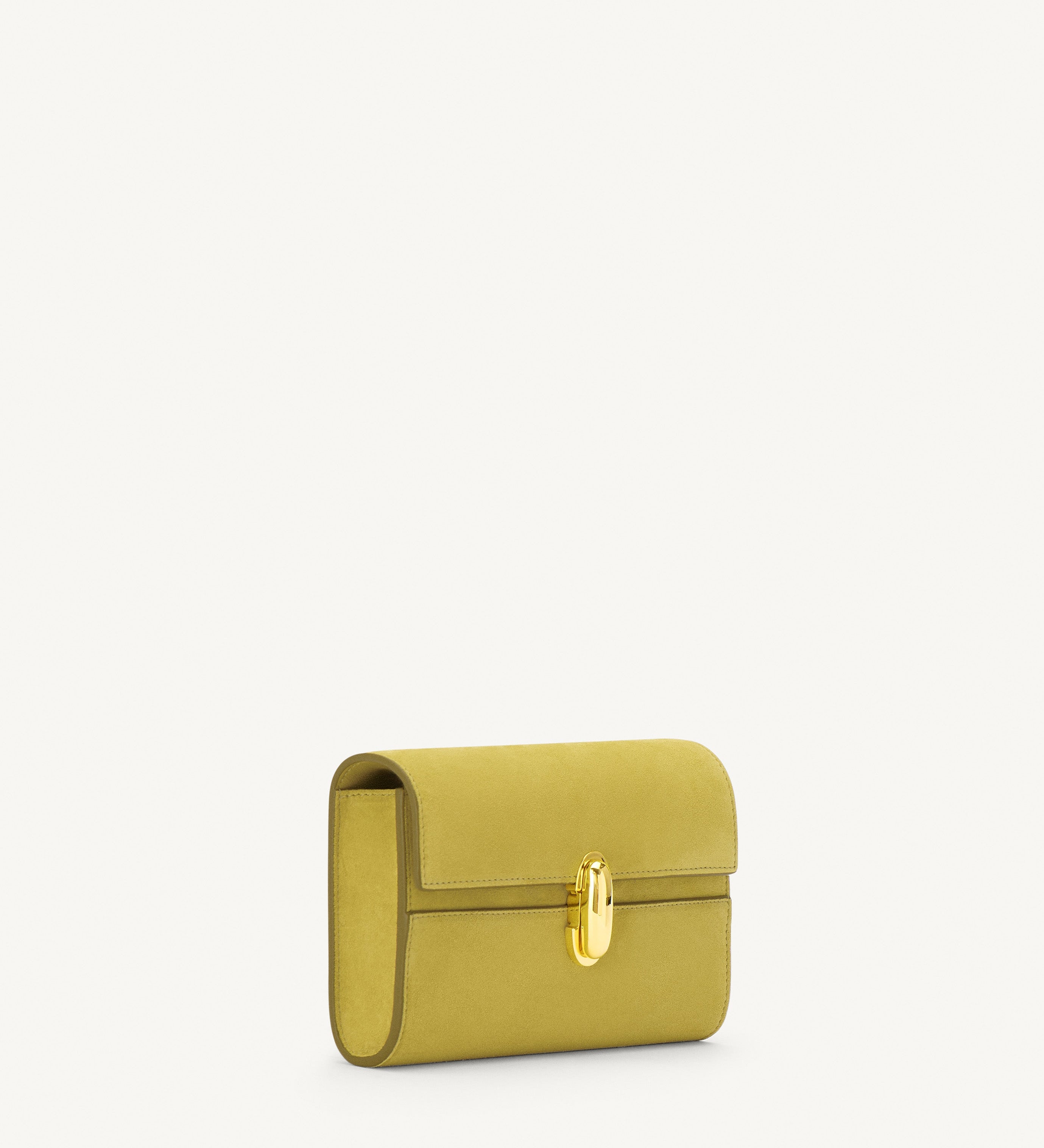 SAVETTE - Symmetry Mini Bag in Chartreuse Suede